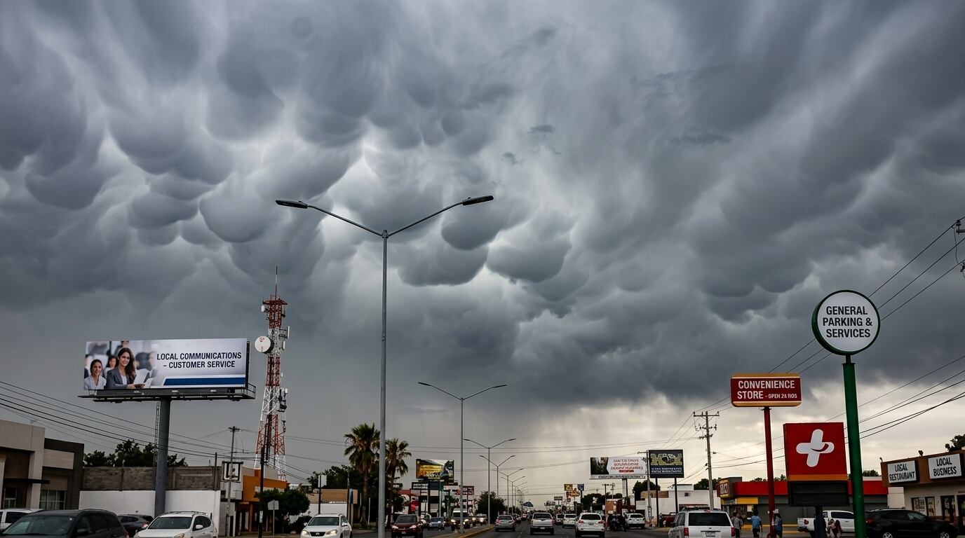 ¡NUEVA ALERTA! Espera Ciudad Juárez lluvias y granizo para esta noche 