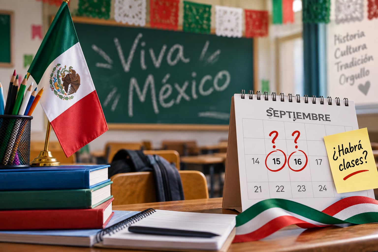 ¡DOS DÍAS EN LA MIRA! Esto dice el calendario sobre las clases del 15 y 16 de septiembre en Juárez