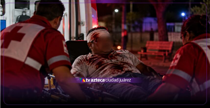¡BAÑADO EN SANGRE! Así terminó un hombre en Ciudad Juárez tras lanzarle piropos a la mamá de su amigo