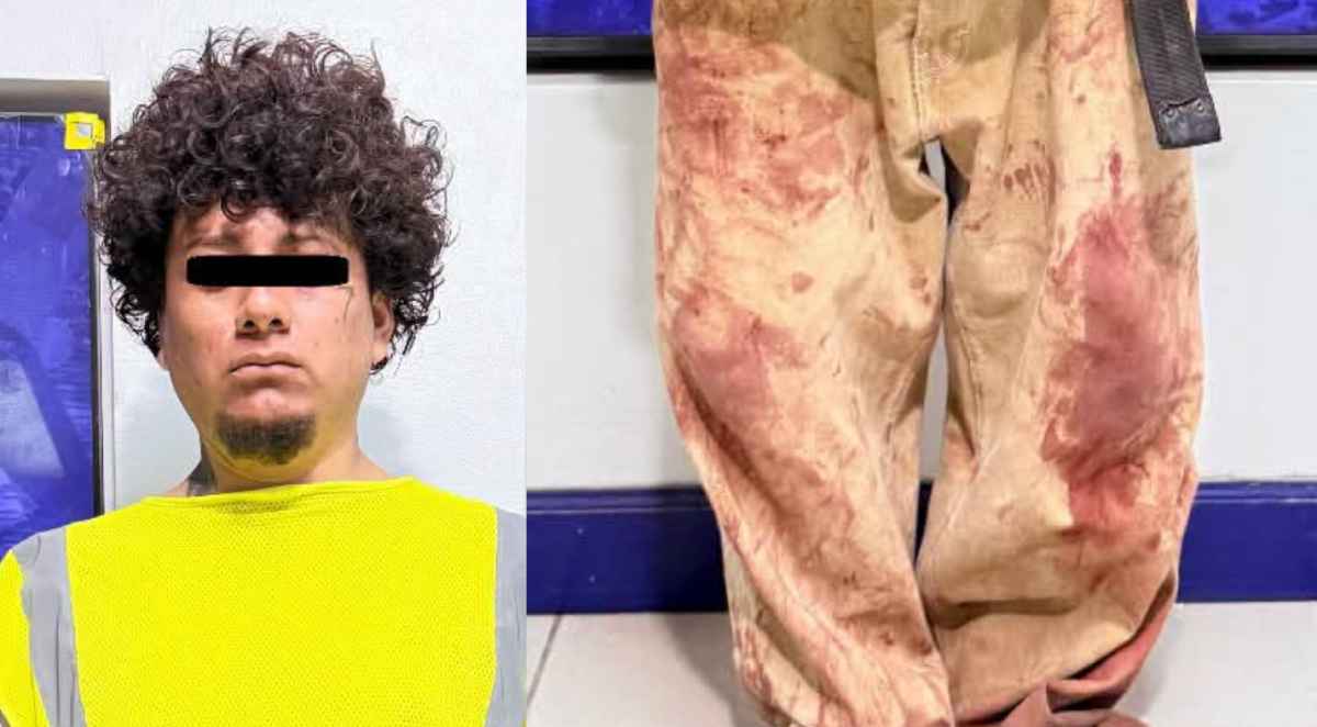 ¡Cubierta de sangre en el suelo! Hombre ataca con cuchillo a su pareja por violento ataque de CELOS