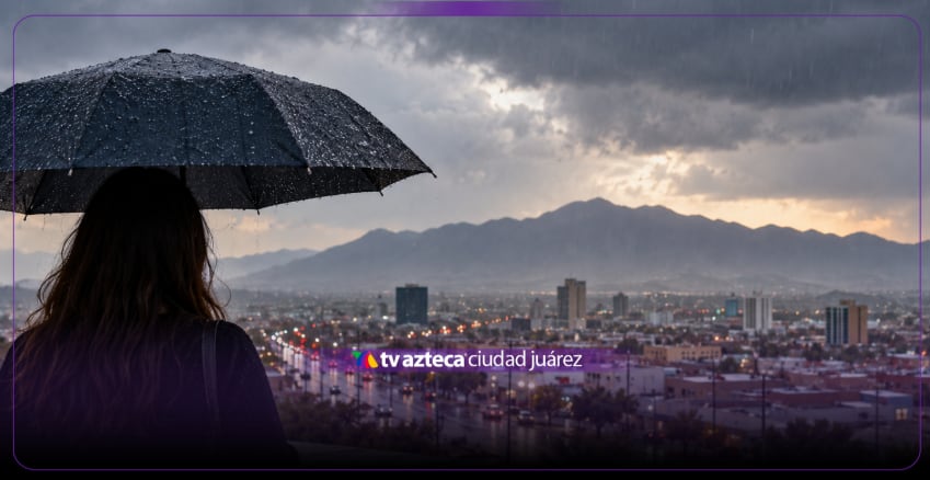 ¡Vuelven las lluvias a Ciudad Juárez! Pronóstican próximo fin de semana frío y lluvioso; aquí los detalles