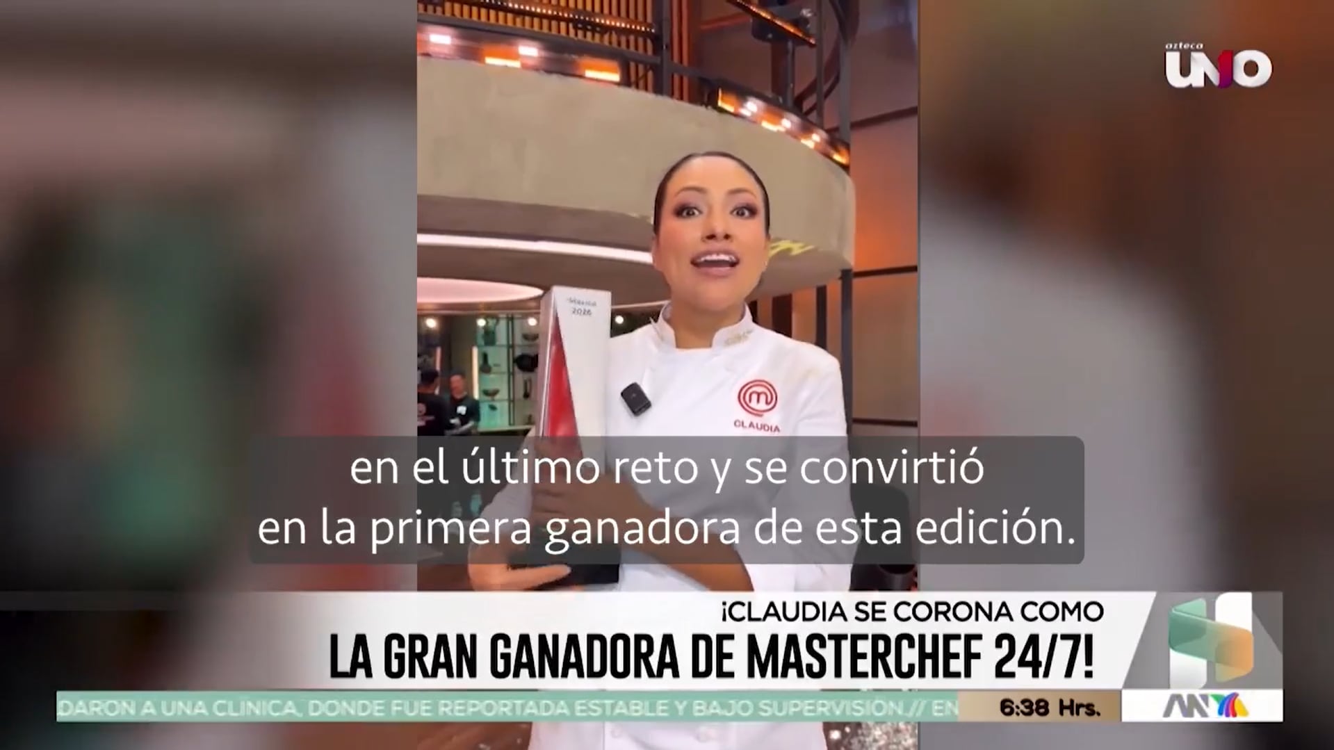 Claudia Ruiz se corona como la ganadora de Masterchef 24/7 y se lleva premio de 2 MDP